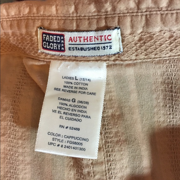 Faded Glory button down top - Picture 5 of 5
